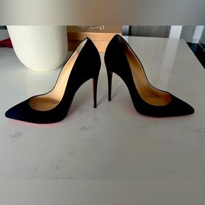 Christian Louboutin sz 36 pigalle follies black suede